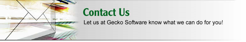 Contact Us - Let us at Gecko Software know what we can do for you!